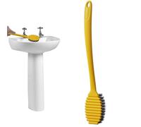Long Handle Toilet Brush - Multifunctional Toilet Bathroom Cleaning Brush | No Dead-End Home Cleaning System for Bathtub, Tile Wall, Sinks, Washbasin