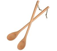 Long Handle Wooden Spoon Cooking Mixing Stirring Multi-Purpose Spoon 13inch- Set of 2