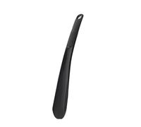 Long Handled 30cm Long Shoe Horn,Three-dimensional Carved Shoe-wearing Aid,for The Elderly Office Workers(Black)