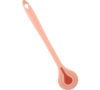 Long Handled Back Brush for Showering, PP Bath Exfoliator | Portable Hanging Design, Gentle Body Care for Neck and Daily Bath Use, Pink Finish