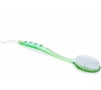 Long Handled Cleaning Brush Body Bath Shower Massager Back Skin Spa Soft Bristles Beauty Scrubber Helper（Nordic Green）