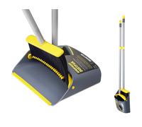 Long Handled Dustpan and Brush - Yellow 54 Inch