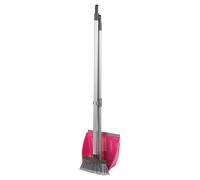 Long Handled Dustpan and Soft Brush Set Sweep Easy Clean Scoop Set 4 Colours (Purple)