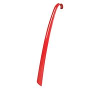 Long Handled Shoe Horn - Extra Reach Shoe Helper, Extended Grip Boot Tool | 16.7 Inch Horn, Finish, Lightweight Bandage Aid, Ideal for Seniors, Pregnant Sheep, red, Siehe
