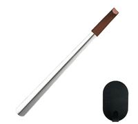 Long-handled Shoe Horn for The Elderly,Small Shoe Scoop for Putting on Shoes Without Bending OverStainless Steel Travel Shoe Horn for Men and Women,(42cm)
