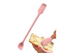 Long Handled Silicone Jar Scraper - Jar Scraper Spatula, Double-Headed Spreader Spoon for Condiment, Butter, Cream | Non-Stick Flexible Kitchen Gadget, Jar Cleaning Kit, Mixing, Bread Spreading Tool