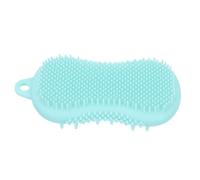 Long Handled Silicone Massage Bath Brush Double Sided for Babies | Silicone Bathing Brush, Body Cleaning Brush, Shower Use, Green Finish, Seasons Bathing Accessory