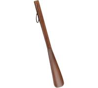 Long-handled timber Shoehorn,Portable Shoe Spoon,Comfortable Shoe Lift with Hanging Rope shoe trees(55 cm)