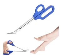 Long Handled Toenail Clippers,Blue Long Handled Nail Clippers,Stainless Steel Long Handled Nail Scissors,Nail Scissors for Toenails,Toenail Scissors Accessories for Adults The Elderly(21 * 6cm)