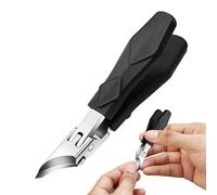 Long Handled Toenail Clippers,Heavy Duty Anti-splash Curved Nail Clippers | Cuticle Nippers for Elderly Household Women Kids Travel Salon Seniors Adults