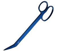 Long Handled Toenail Scissors for Toe Nails, 19cm Angled Tip Heavy Duty Clippers for Thick Nails, Stainless Steel Podiatry Tools for Ease (Blue)