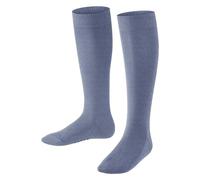 FALKE Unisex Kids Family K Kh Sustainable Cotton Long Plain 1 Pair Knee-High Socks, Blue Light Jeans 6662, 3-5