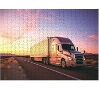 Long Haul Semi Truck Rural Western Interstate Highway Jigsaw Challenging Puzzle Game for Adults Decompressing Toy Holiday Party Gifts Puzzles as Home Decor_500pcs