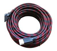 Long HDMI-compatible Cable 1080P 3D For Splitter LED TV Box Projector Computer(Braid red black 2,5m)