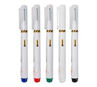 Long Head Deep Hole Markers - 20mm Reach-Fine Tip, Quick Dry Ink Paint Pencil, 5 Piece Colorful Long Tip Marker, Construction Builders Bathroom Woodworking Metal Steel Tile Glass, Easy Use | W