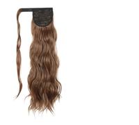 Long Hollywood Wave Ponytail Wrap Around Synthetic Body Clip in Hairpiece Blonde for Women(Q97 12)