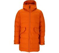 Long hooded down jacket SOS Vars Jaune S