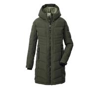 Long hooded padded jacket for girls Killtec Kow 219 Vert 12 ans