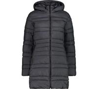 Long hooded puffer coat for women CMP Snaps Gris XS
