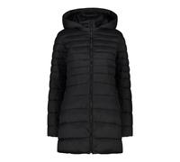 Long hooded puffer coat for women CMP Snaps Noir 2XL