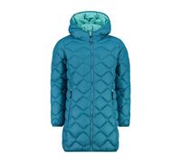 Long hooded puffer jacket for girls CMP Bleu 5 ans