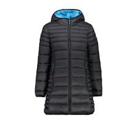 Long hooded puffer jacket for girls CMP Noir 3 ans