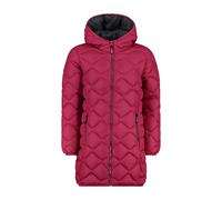 Long hooded puffer jacket for girls CMP Rouge 3 ans