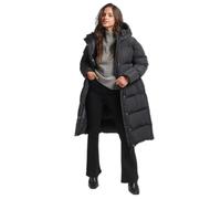 Long Hooded Puffer Jacket Superdry Noir XL
