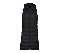 Long hooded sleeveless puffer jacket for women CMP Noir S