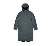 Long hooded waterproof jacket Rains W3 Gris S