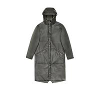 Long hooded waterproof jacket Rains W3 Gris XS