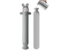 Long Hot Water Bag with Lid - Rabbit Thermal Warmer, Soft and Cozy Hot Water Bottle for Neck, Shoulder, Belly, Hands, Legs, Menstrual Pain, Travel, Outdoor Activities, Zuh