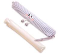 Long Hot Water Bottle with Cover, 1L Large Rubber Hot Water Bottles,Hot Water Bottles with Soft Fluffy Cover,Pain Relief for Neck Back Legs Arthritis Period Pain Hand Bed Warmer (Purple)