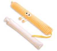 Long Hot Water Bottle with Cover, 1L Large Rubber Hot Water Bottles,Hot Water Bottles with Soft Fluffy Cover,Pain Relief for Neck Back Legs Arthritis Period Pain Hand Bed Warmer (Yellow)