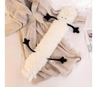 Long Hot Water Bottle with Fleece Cover, 73cm Large Hot Water Bag, Leak Proof & Fill with Water for Instant Warmth, Neck & Shoulder Pain Relief, Hot/Cold Dual-Use Portable Warmer (White)