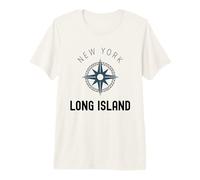 Long Island New York Vintage LI NY Compass Established 1640 Premium T-Shirt