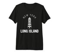 Long Island New York Vintage LI NY Lighthouse Est 1640 Premium T-Shirt