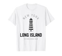 Long Island New York Vintage LI NY Lighthouse Est.1640 Value Graphic T-Shirt