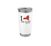 Long Island NY Souvenir Native Long Islander Map NYC Stainless Steel Insulated Tumbler