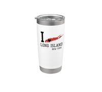 Long Island NY Souvenir Native Long Islander Map NYC Stainless Steel Insulated Tumbler