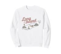 Long Island NY Souvenir Native Long Islander Map NYC Sweatshirt