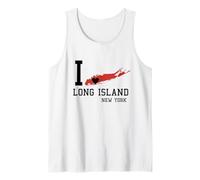 Long Island NY Souvenir Native Long Islander Map NYC Tank Top