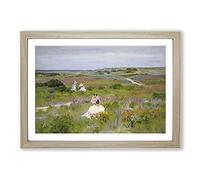 Long Island Shinnecock by William Merritt Chase Framed Print | A2 Oak Framed Wall Art | Ready to Hang | Modern Landscape Picture | Living Room Bedroom Lounge Office