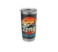 Long Islander Native Edition Retro Tee Beach Sunset Women Stainless Steel Insulated Tumbler