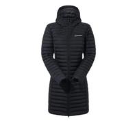 Berghaus Women's Nula Synthetic Insulation Padded Warm Long Jacket | Water Resistant | Puffer Insulated Jacket, Black/Black, 8