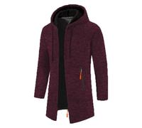 Long Jackets for Mens UK Full Zip Trench Coat Sale Winter Outdoor Jackets Coat Wool Hooded Coat Mid Length Trench Coats Slim Fit Stand Collar Overcoat Wool & Cashmere Warm Mod Casual Business Coat