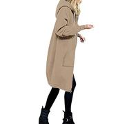 Long Jackets for Women UK Sale Clearance, Ladies Fleece Jackets Plain Zip Up Oversized Hoodie Drawstring Hooded Sweatshirts Longline Coats Tops with Pockets Solid Color Open Front Outerwear