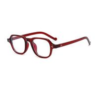 Long Keeper Blue Light Blocking Glasses Women Men Retro Square Anti Blue Light Rectangle Computer Gaming Eyeglasses Small Rectangle Anti Glare Glasses (Red)