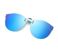 Long Keeper Clip On Sunglasses - Flip up Polarised Sunglasses Clip Over Prescription Glasses for Women Men, Clip On Shades Glasses for Driving Fishing Outdoor
