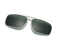 Long Keeper Clip-on Sunglasses - Polarised Clip on Sunglasses over Prescription Glasses for Men Women Flip up Anti Glare for Driving Fishing Outdoor